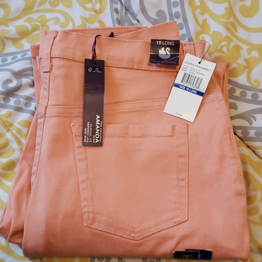 GLORIA VANDERBILT 10 LONG AMANDA CLASSIC FIT JEANS